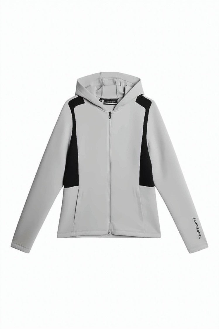J Lindeberg Adjustable Hooded Zippered Sweatshirt