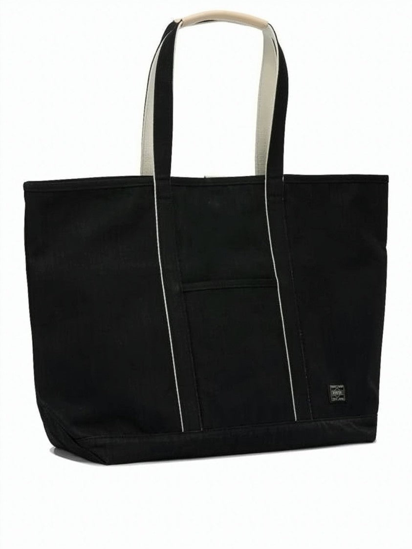 Porter Black Durable Cotton Rectangular Tote Bag