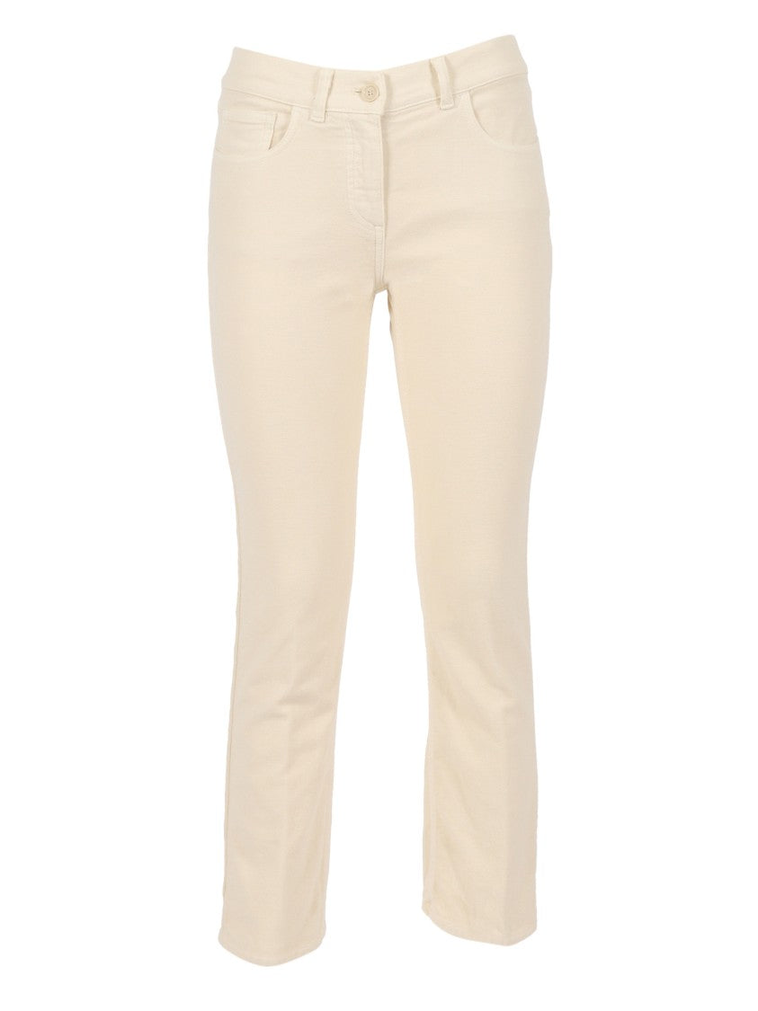 Aspesi High-Waisted Straight-Leg Pants With Belt Loops