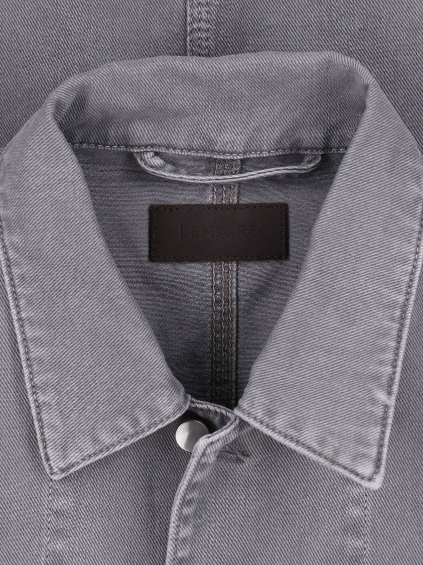 Lemaire Boxy Relaxed Fit Shirt With Structured Collar