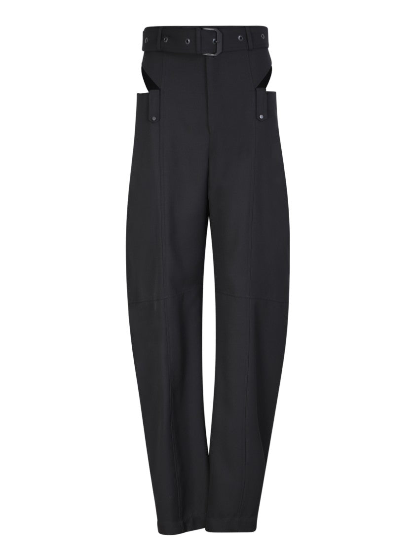 Ssheena Black Virgin Wool Trousers