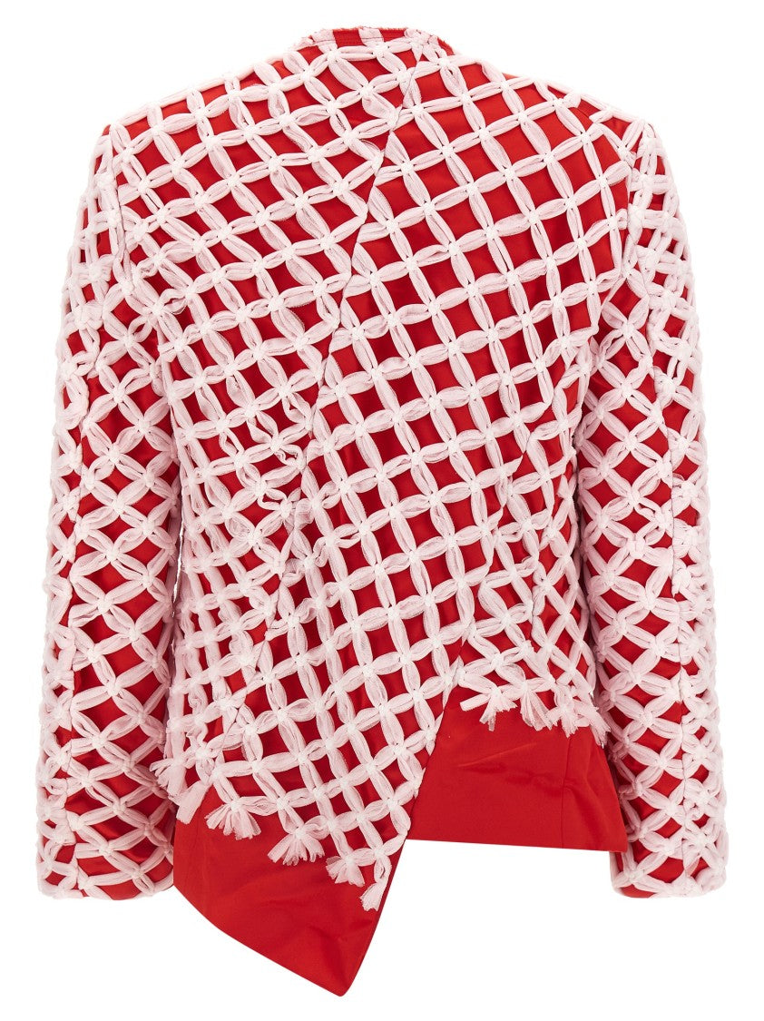 Comme Des Garçons Tulle Weave Blazer