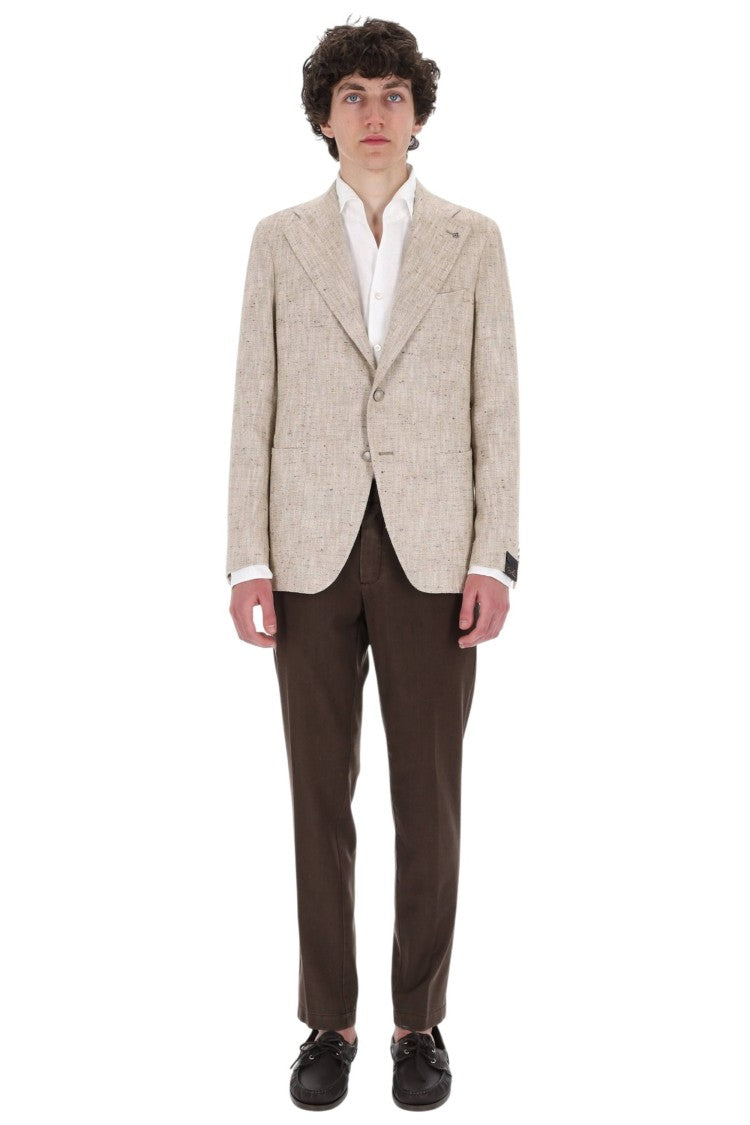 Tagliatore Pino Lerario Textured Cotton-Silk Blazer