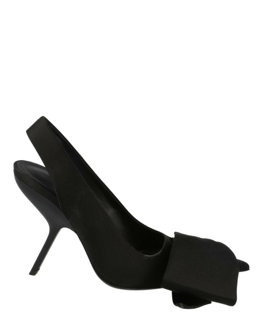 Ferragamo Erica X5 Slingback Heels With Foldover Ribbon Detail