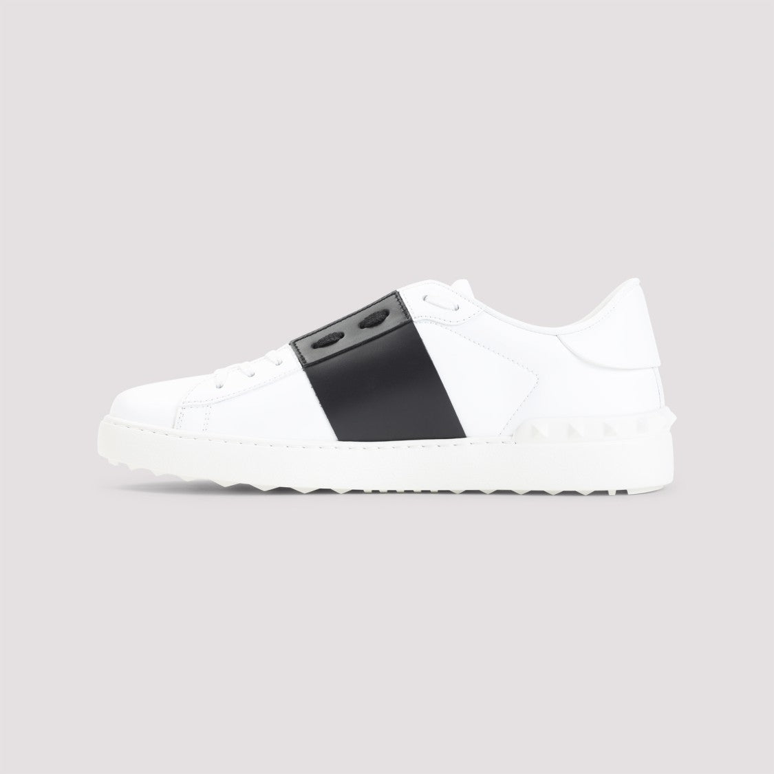 Valentino Garavani Calf Leather Low-Top Sneakers With Bold Strap