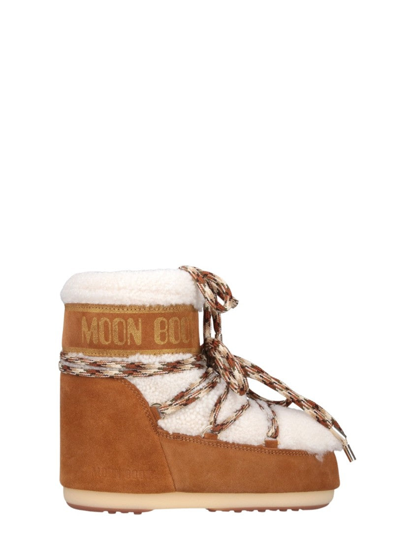 Moon Boot Lab69 Icon Low Shearling-Lined Suede Boots