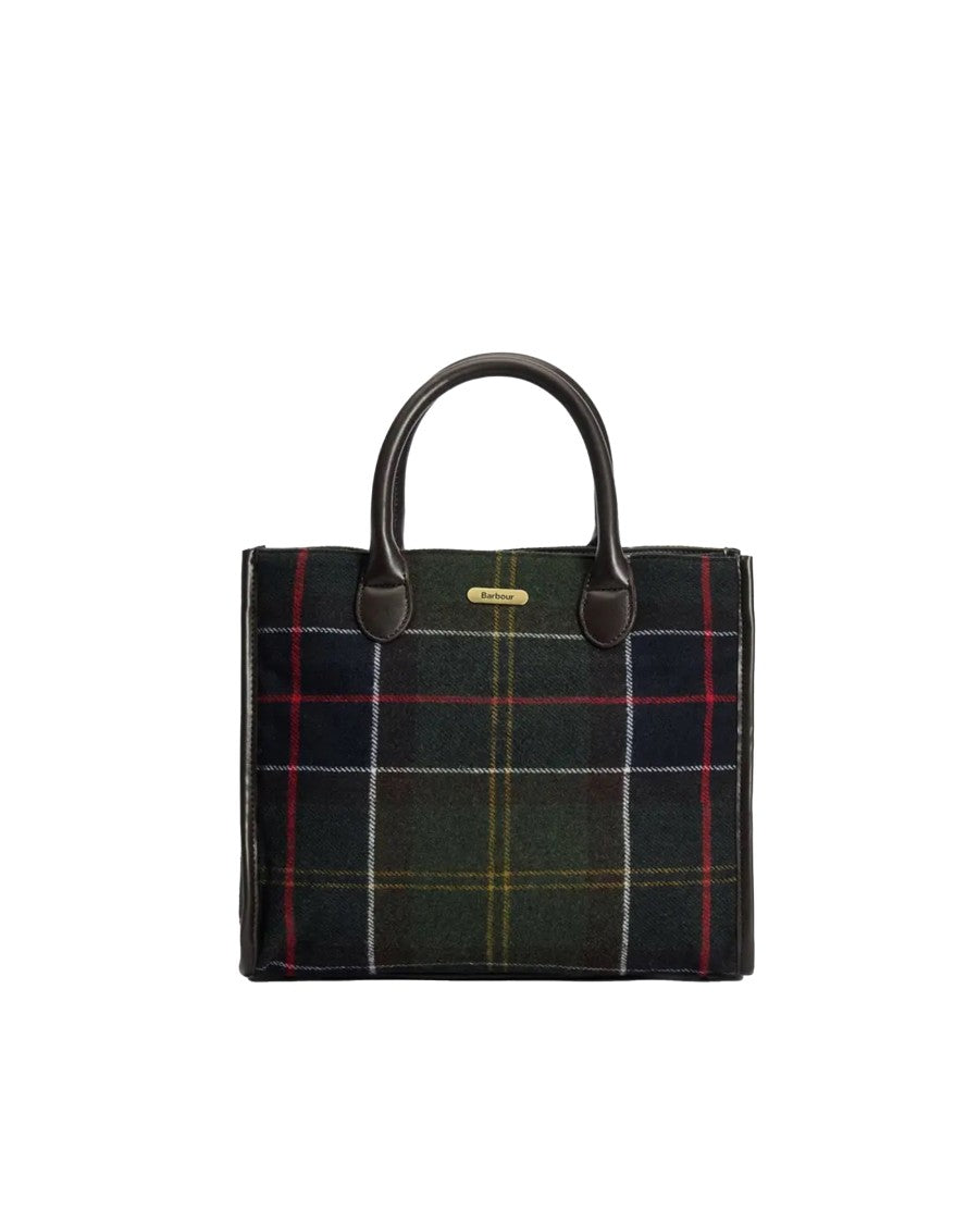 Barbour Barrhill Classic Tartan Wool-Blend Tote Bag