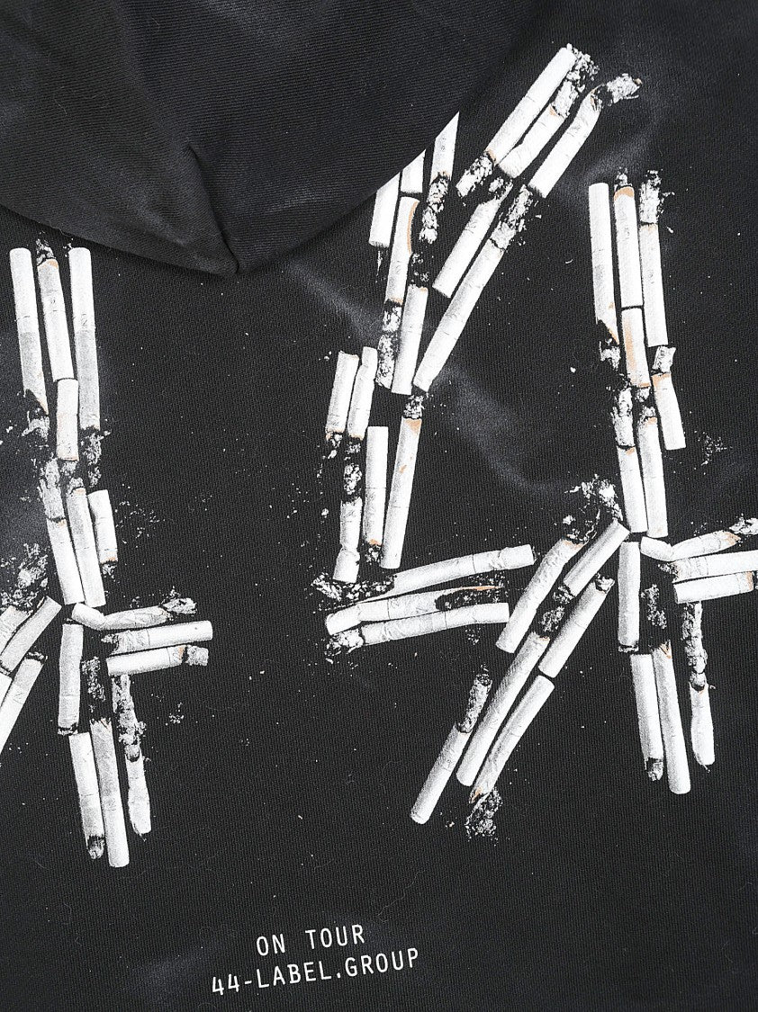 44 Label Group Relaxed Fit Tie-Dye Hoodie With Graphic Design