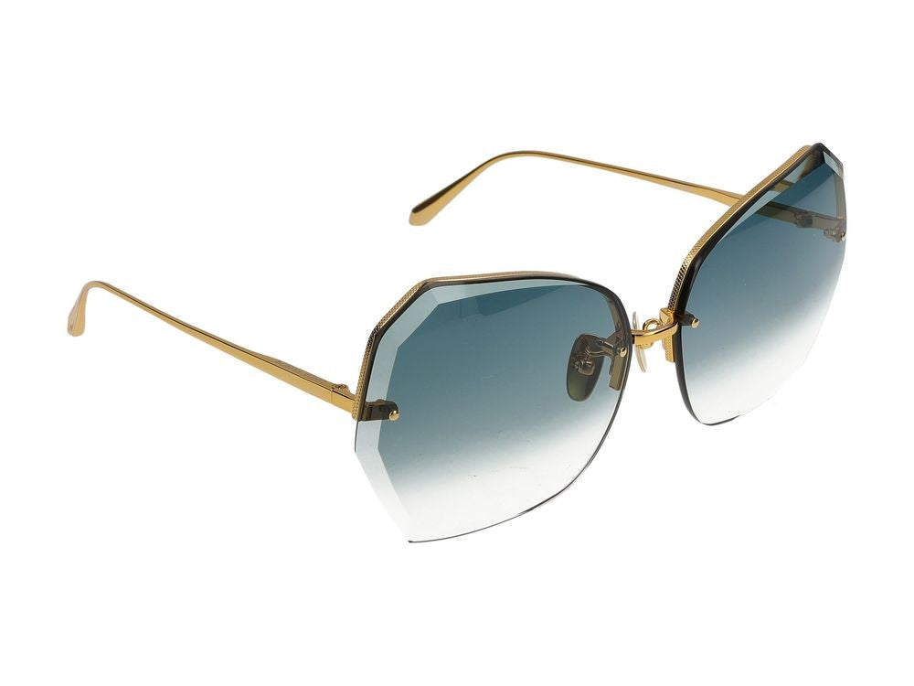 Linda Farrow Sunglasses Linda Farrow Lfl1546 Lila C2 Yellow Gold/Light Gold 69/15/140