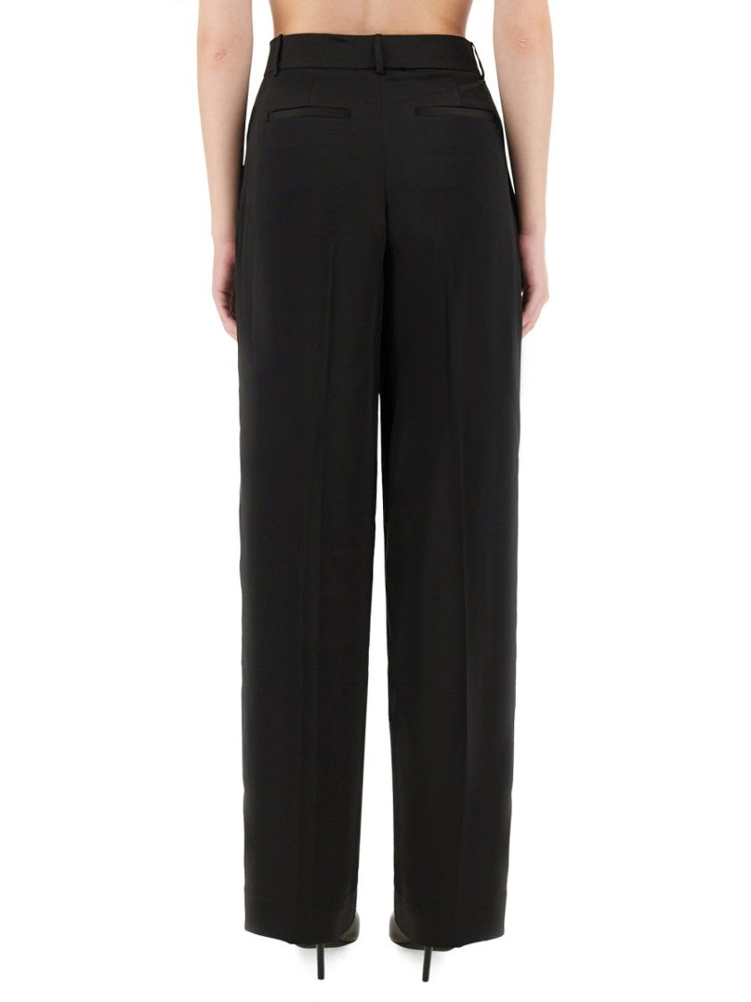 Michael Michael Kors High-Waisted Wide Leg Pants With Pleated Front