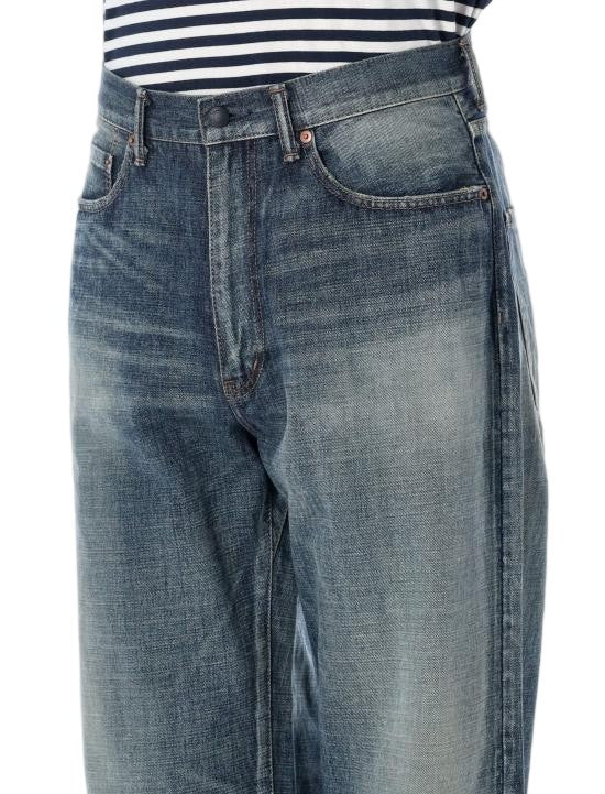 Nanamica Relaxed Straight-Leg Denim Pants With Vintage Wash Effect