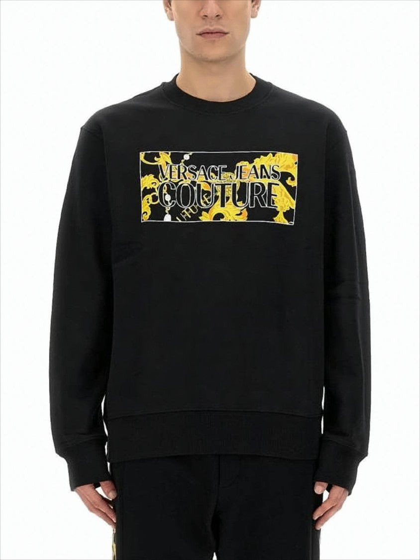 Versace Long-Sleeve T-Shirt With Bold Graphic Print