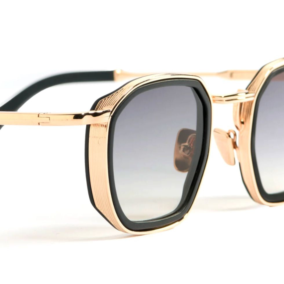 John Dalia Leo Geometric Gold-Tone Sunglasses With Gradient Lenses