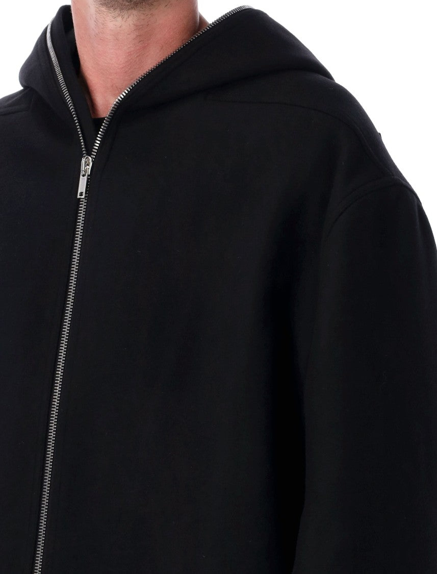 Rick Owens Mlton Wool Gimp Mac Coat