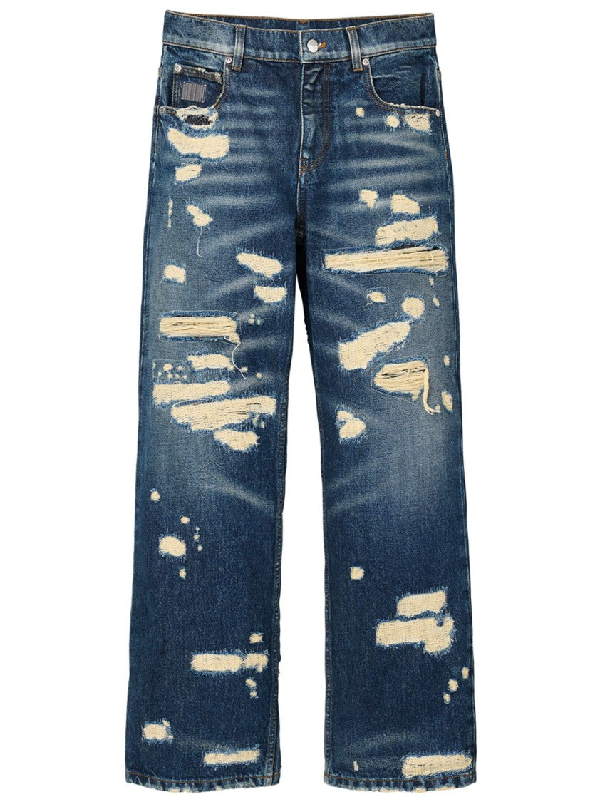 Marc Jacobs The Rip And Repair Straight Jean' Jeans