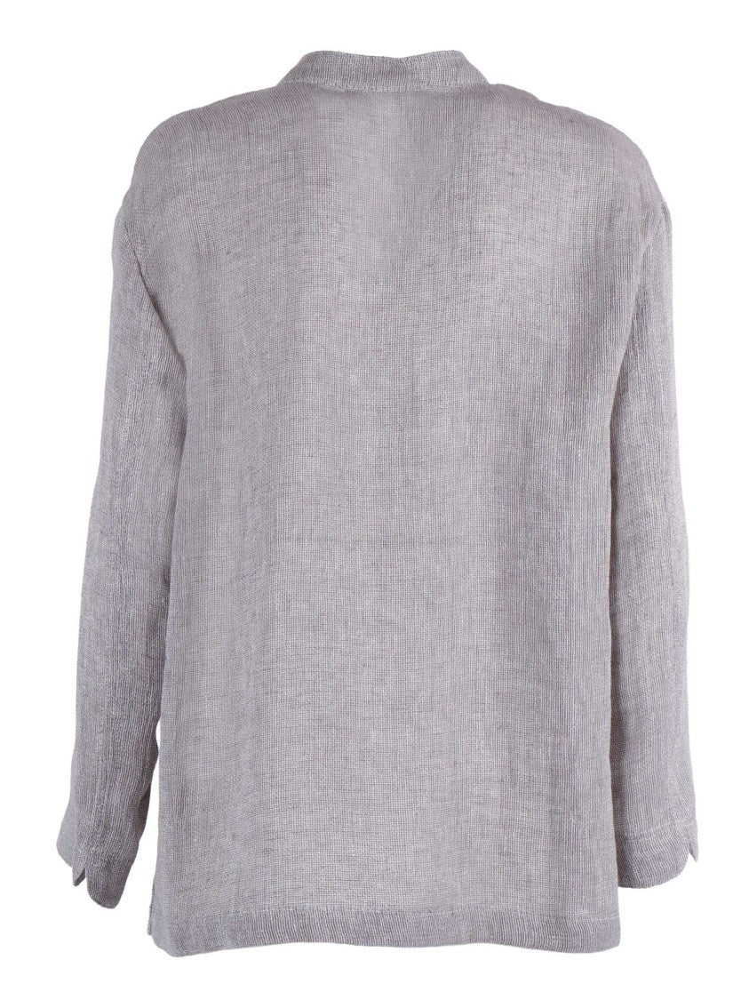 Emporio Armani Relaxed Fit Linen Blend Blazer