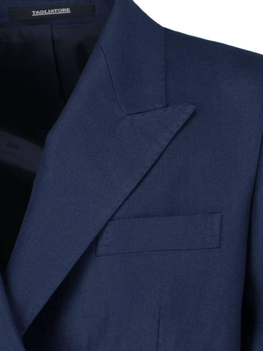 Tagliatore Navy Blue J-Jasmine Double-Breasted Blazer