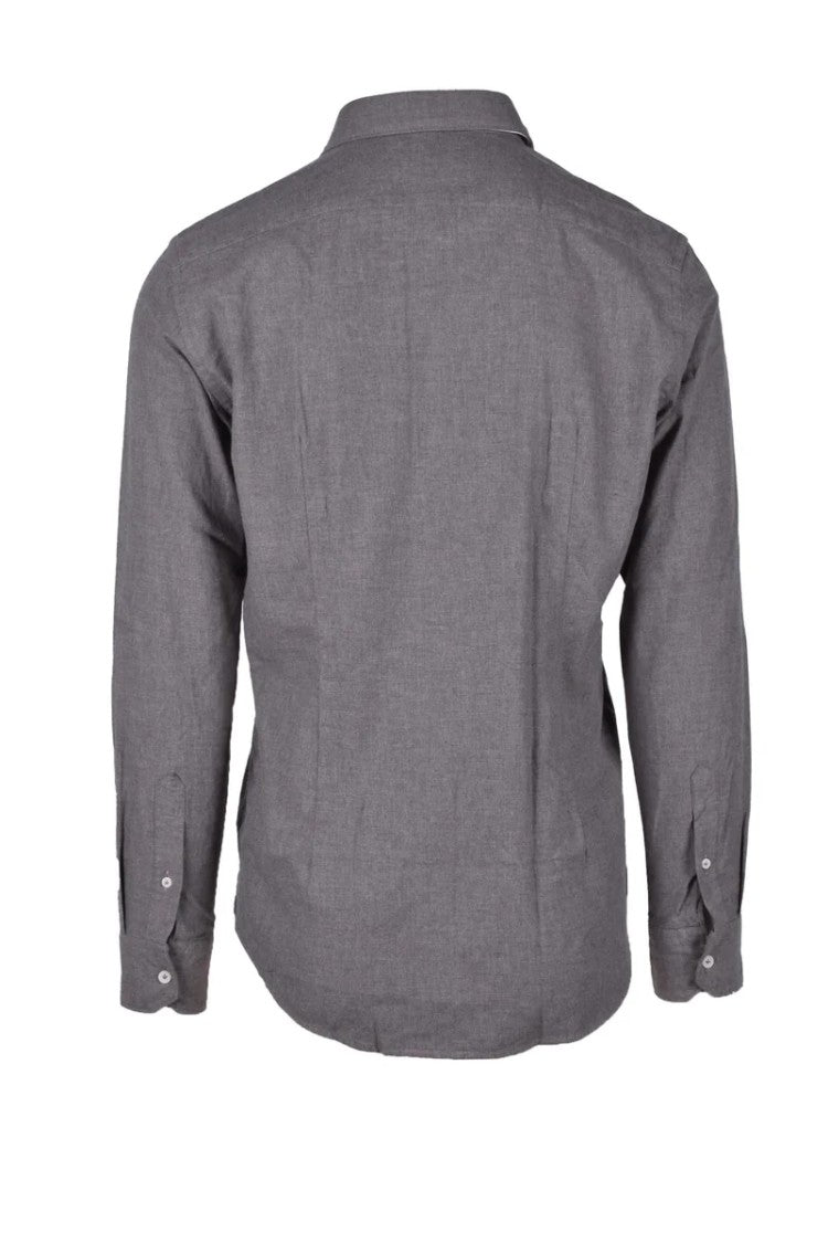 Ognunolasua Grey Heathered Cotton Shirt