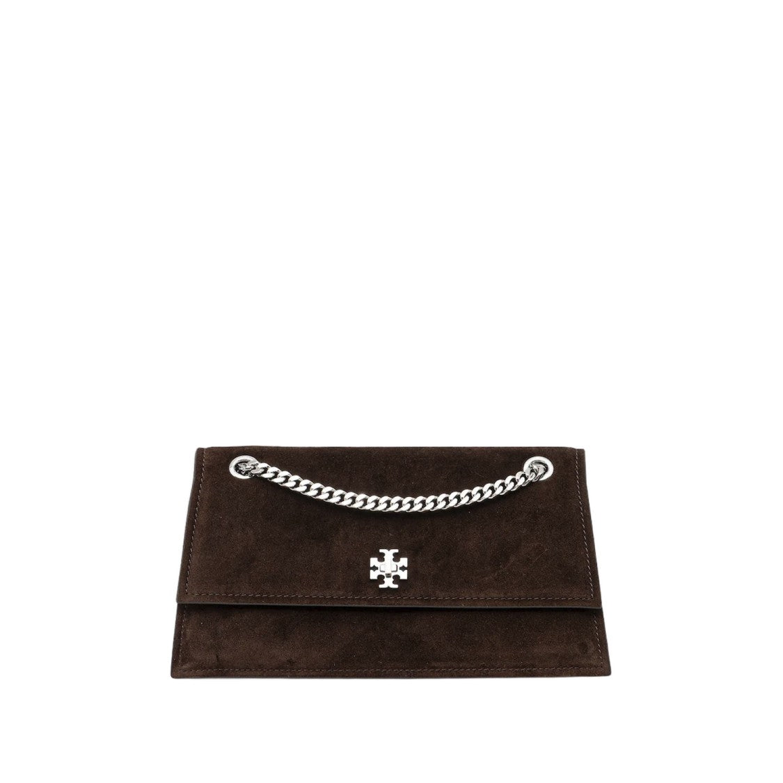 Tory Burch Suede Handbag With Turn Lock Closure