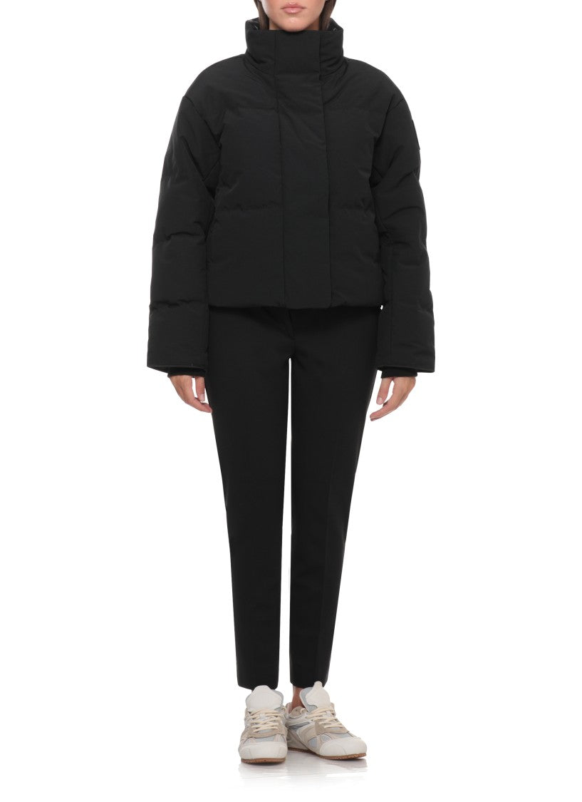 Canada Goose High Neck Short Padded Jacket With Hidden Closure