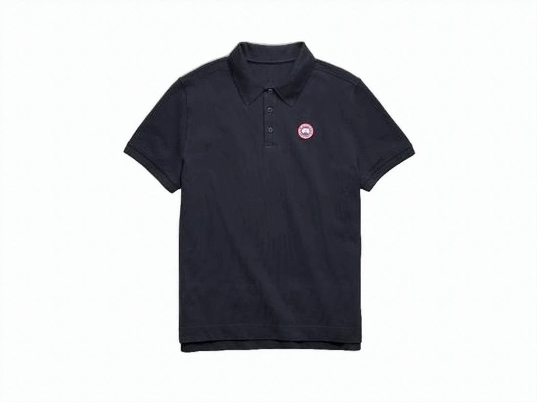 Canada Goose Short-Sleeve Polo Shirt With Textured Knit