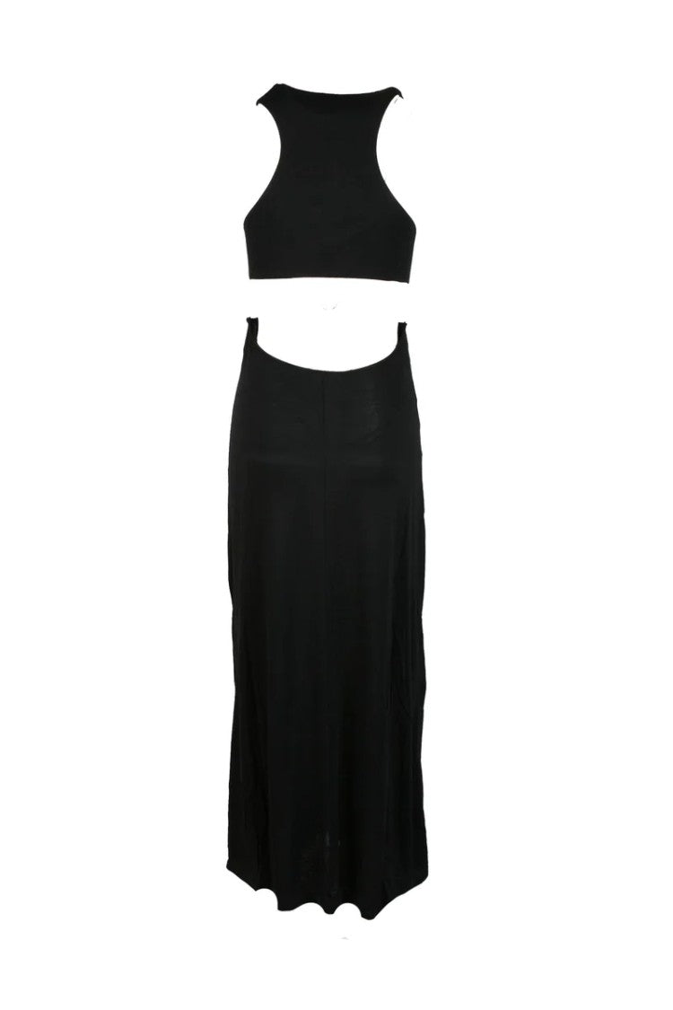 Pinko Long Jersey Dress - Black