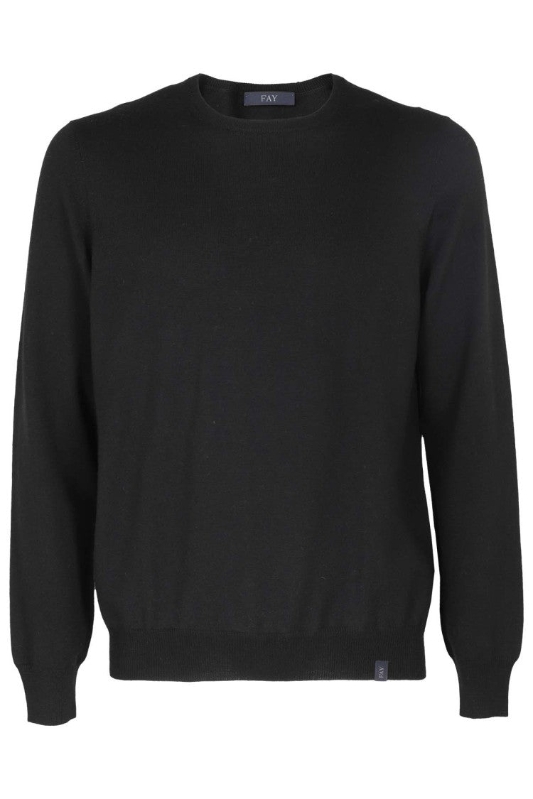 Fay Black-Colored Fay Sweater