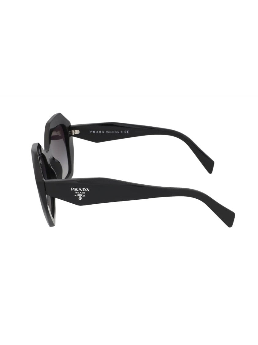 Prada Oversized Octagonal Frame Black Sunglasses