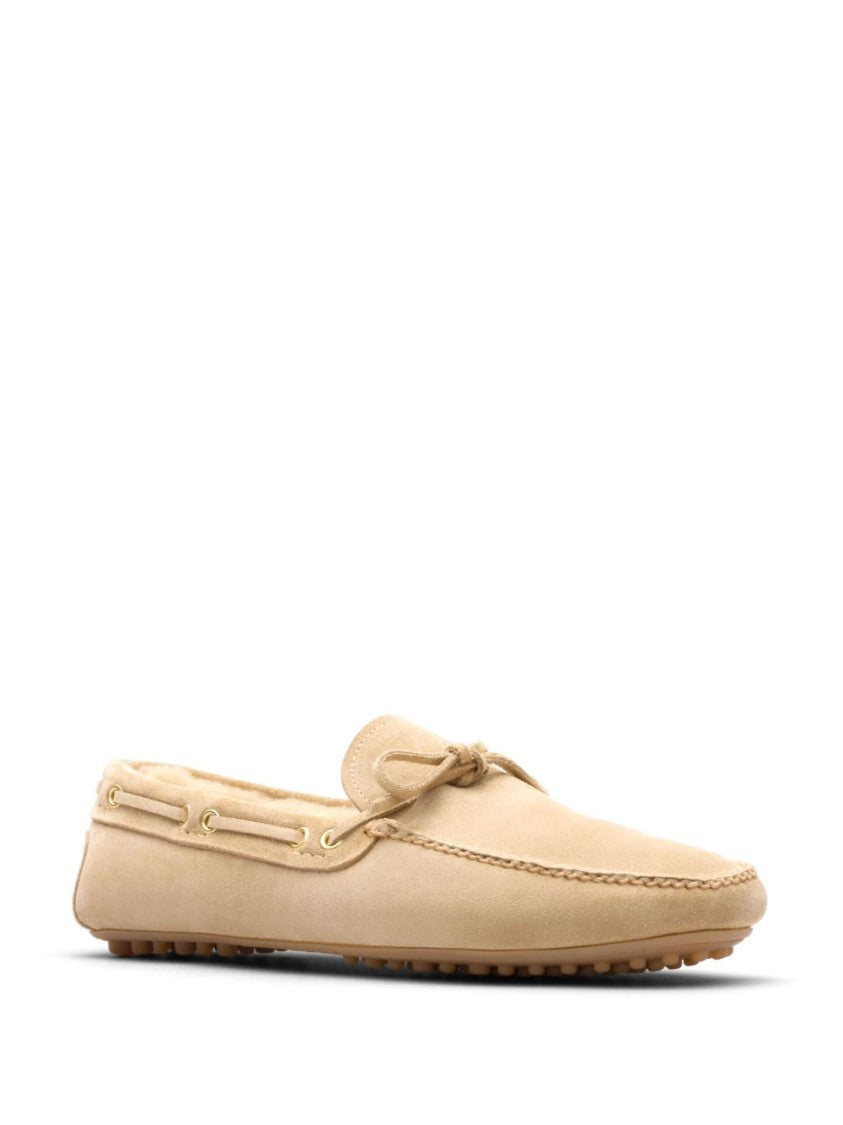 Car Shoe Moccasin-Style Loafers With Decorative Bow