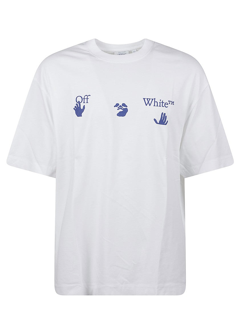 Off-White White Bacco Arrow Graphic Cotton T-Shirt