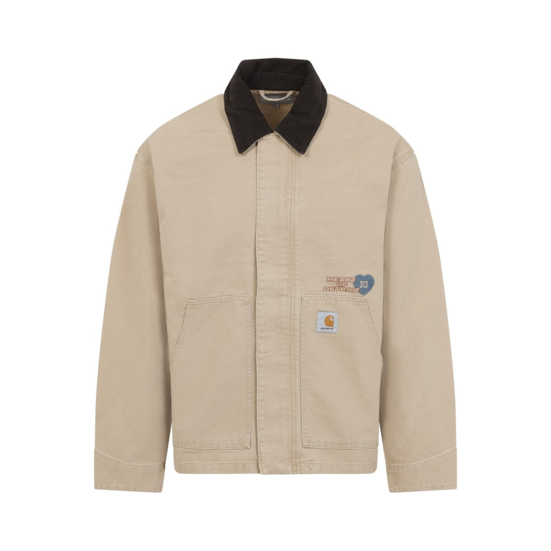 Carhartt Wip Og Arcan Graphic Beige Cotton Jacket
