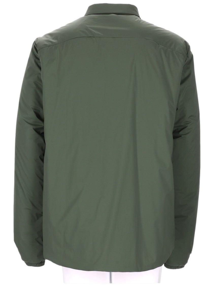 Monobi Green Sports Jacket With Concealed Fastening And Elastic Cuffs