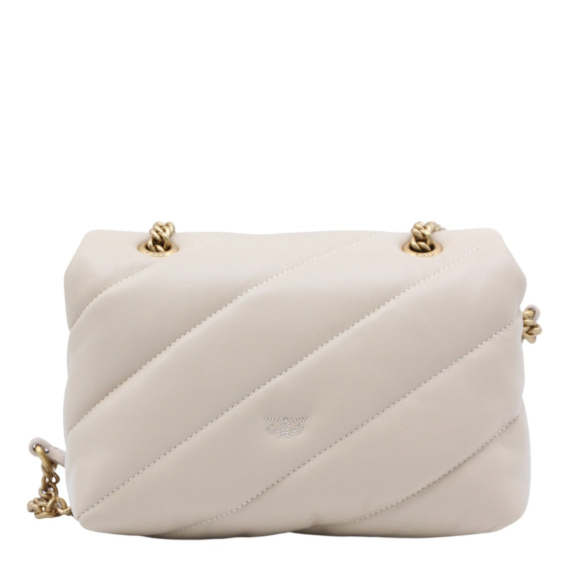 Pinko Quilted Flap Bag With Gold-Tone Bird Clasp