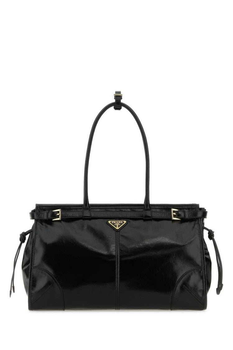 Prada Rectangular Crossbody Bag With Drawstring Details
