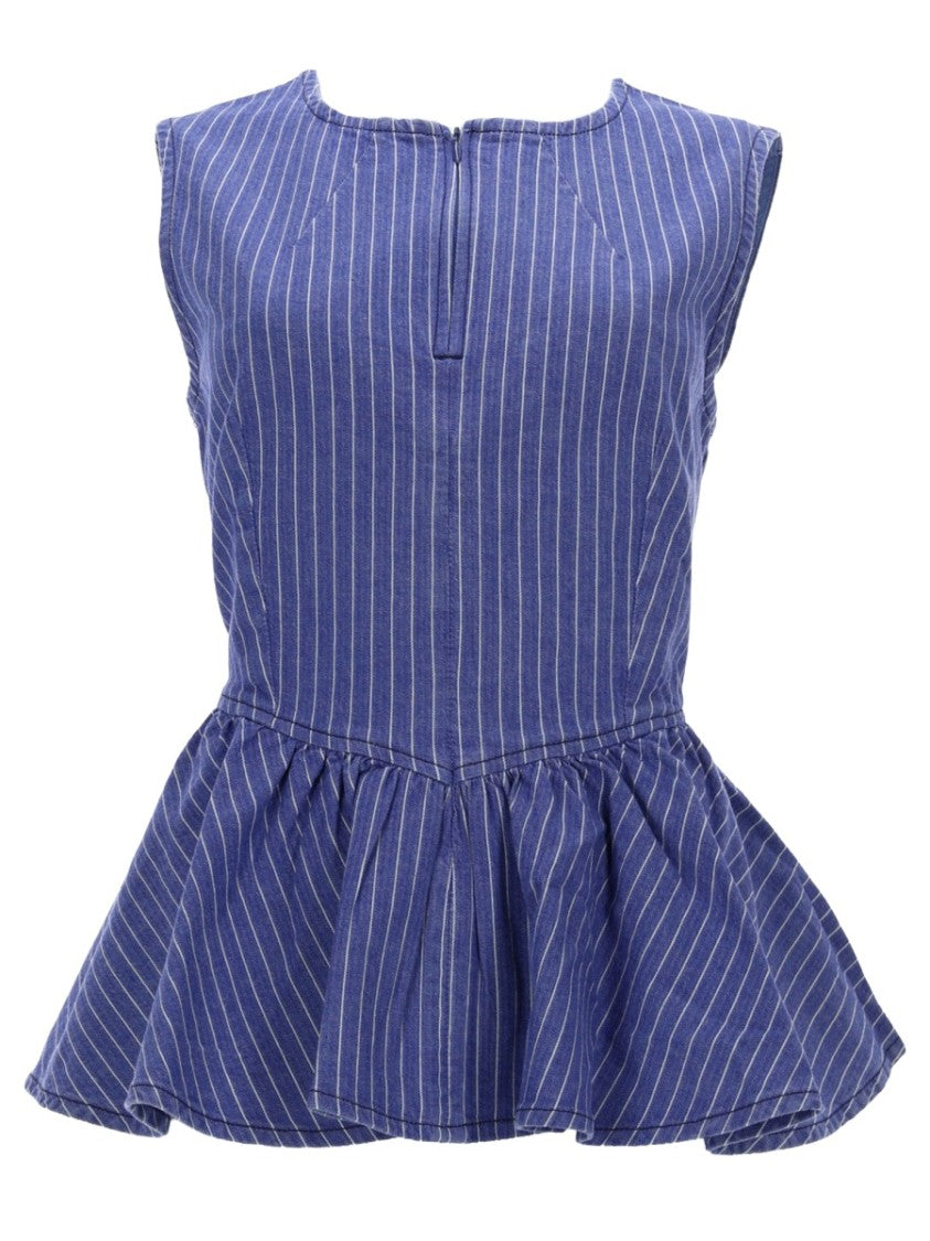 Baum Und Pferdgarten Merja Fitted Pinstripes Peplum Top