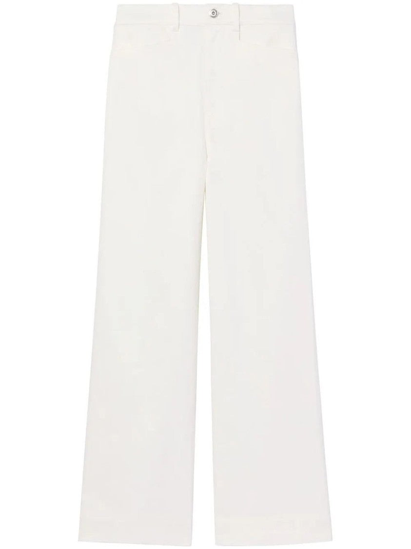 Proenza Schouler High-Waisted Cotton Twill Culottes With Relaxed Fit