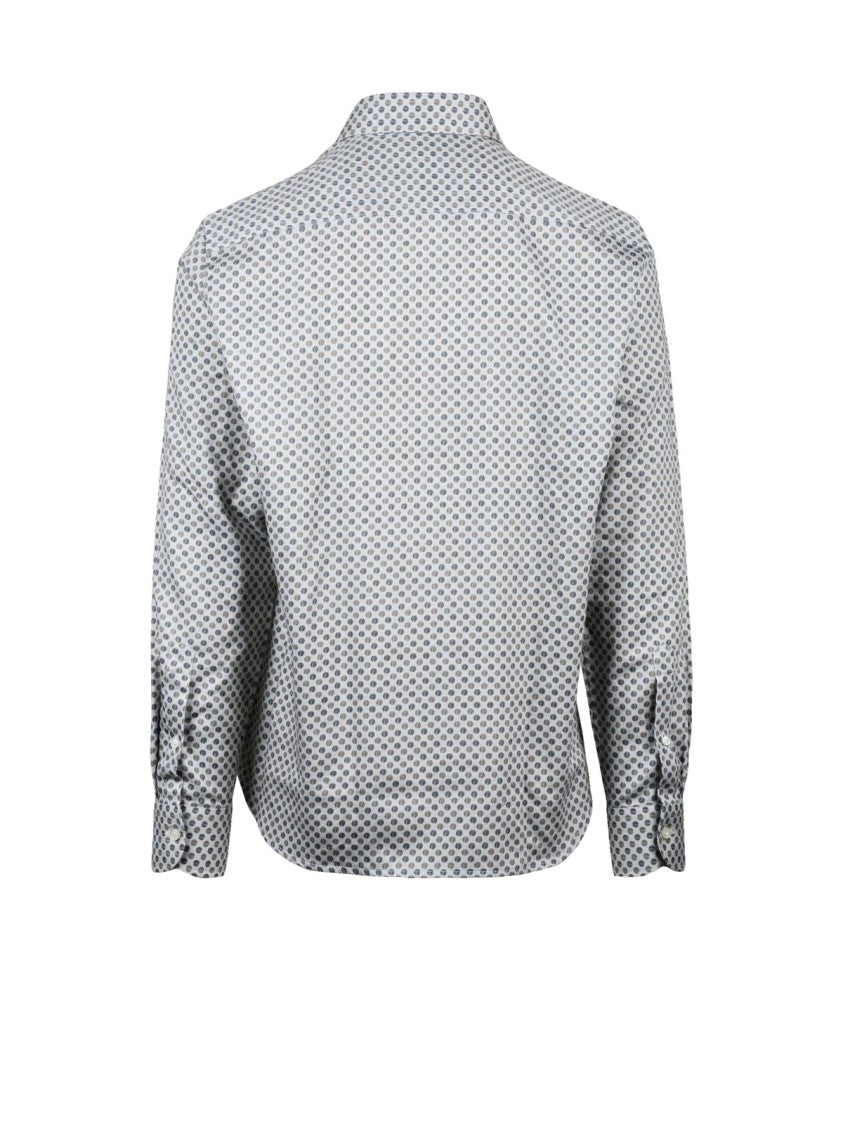 Sonrisa Fior Di Cotone Sonrisa Fior Di Cotone Shirt With Classic Collar And Subtle Pattern
