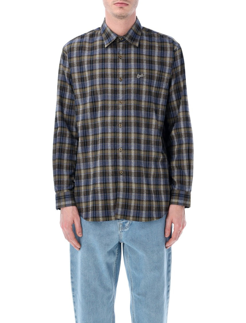 Erl Plaid Long-Sleeve Button-Up Shirt