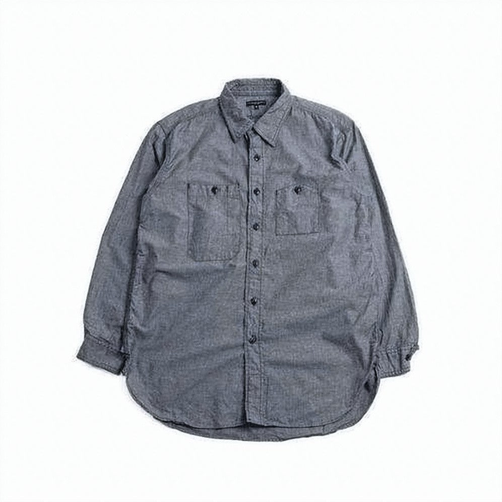 Engineered Garments Long Sleeve Button-Down Shirt With Textured Design