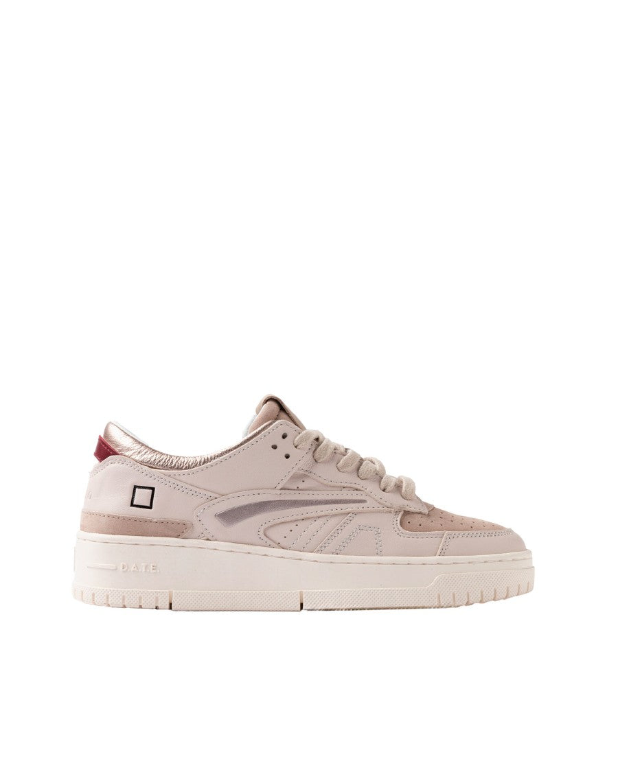 D.A.T.E Torneo Shiny Ivory Sneaker