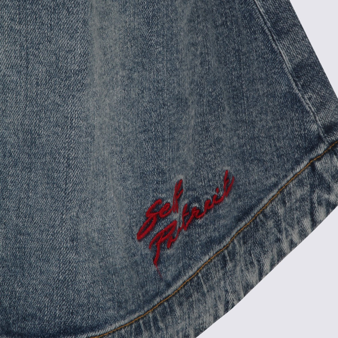 Self-Portrait Blue Cotton Dress