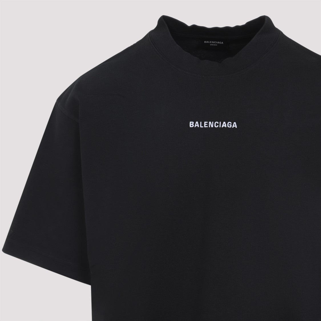 Balenciaga Crew Neck T-Shirt With Faded Black