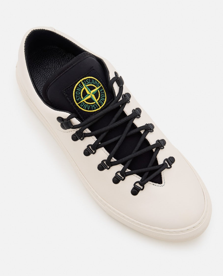 Stone Island Leather Sneakers