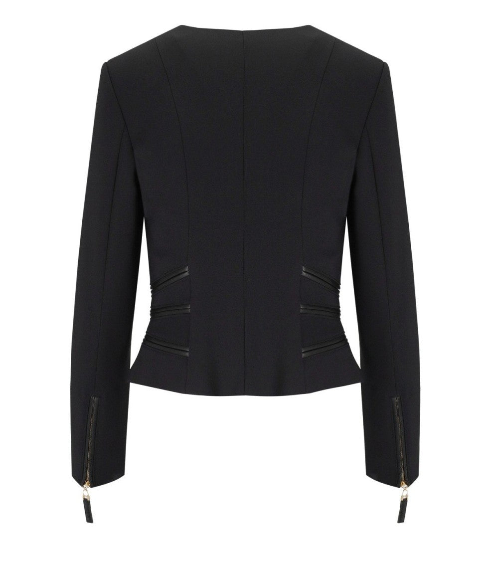 Elisabetta Franchi Black Zipped Jacket