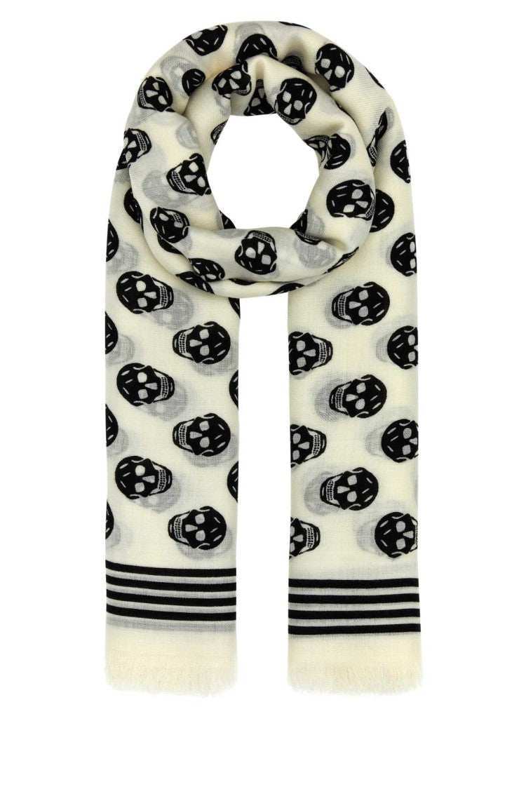 Alexander Mcqueen Printed Wool Scarf