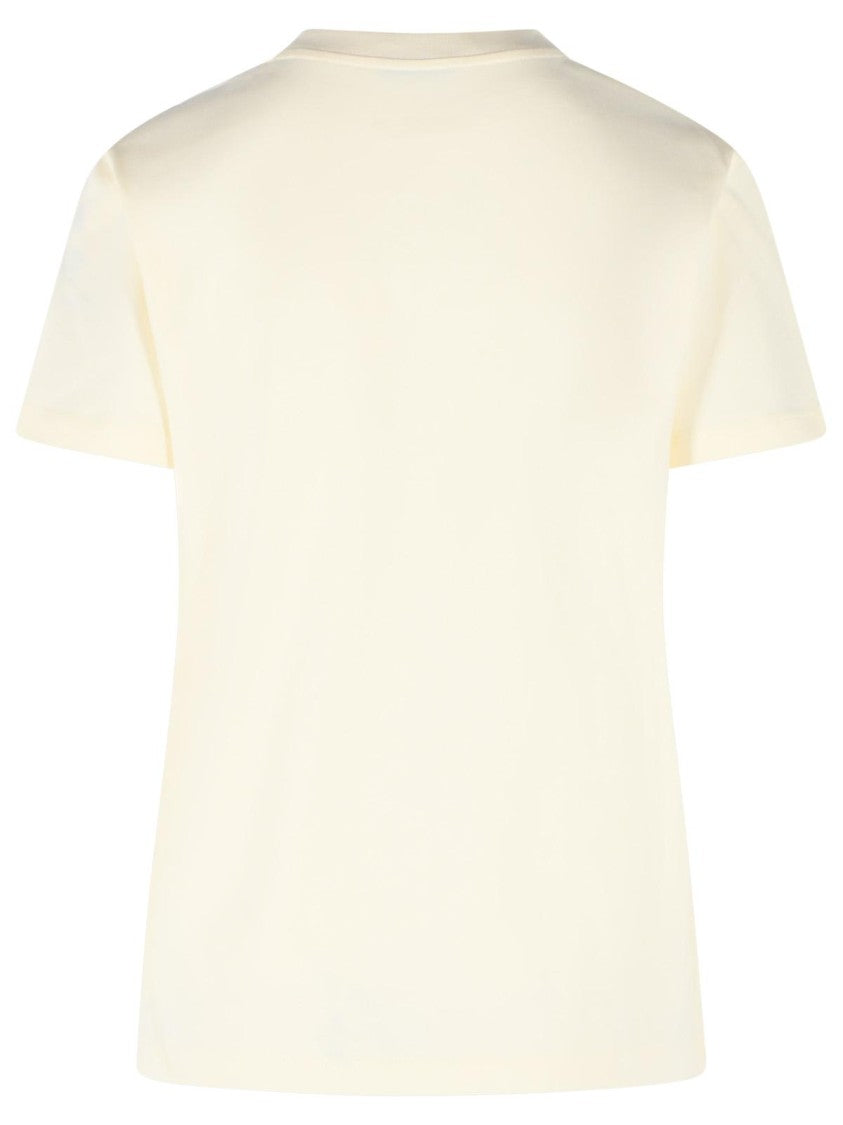Moncler Cream Cotton T-Shirt
