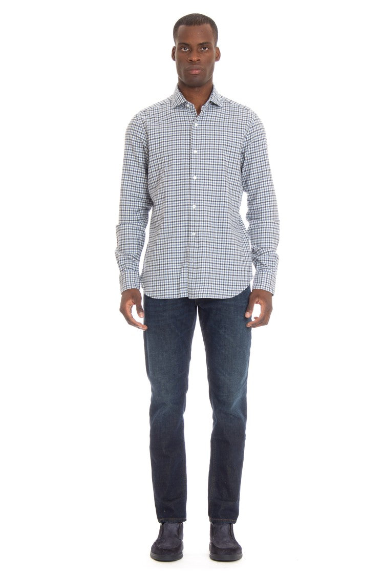 Barba Dandylife Flannel Vichy Print Shirt