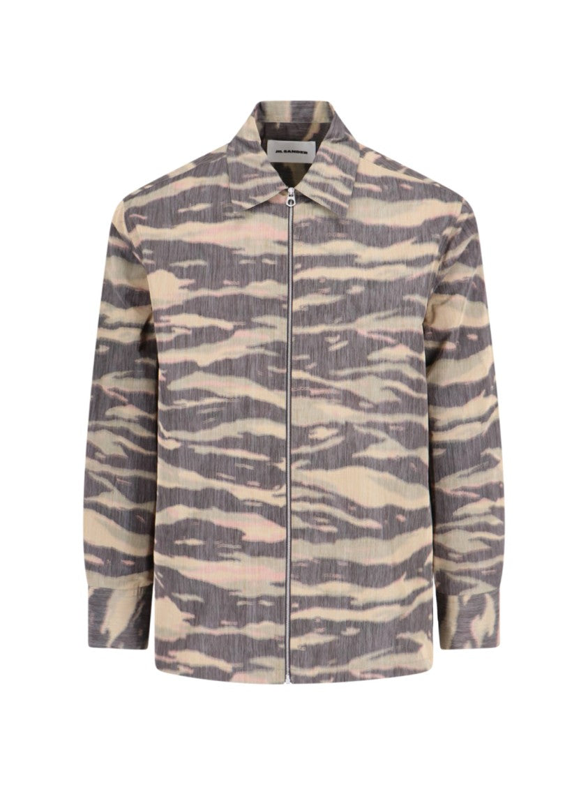 Jil Sander Zip Shirt – Beige