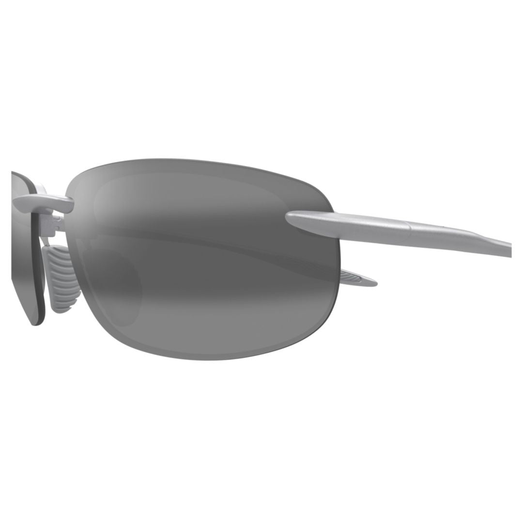 Maui Jim Hookipa Ultra Rimless Rectangular Sunglasses With Adjustable Nose Pads