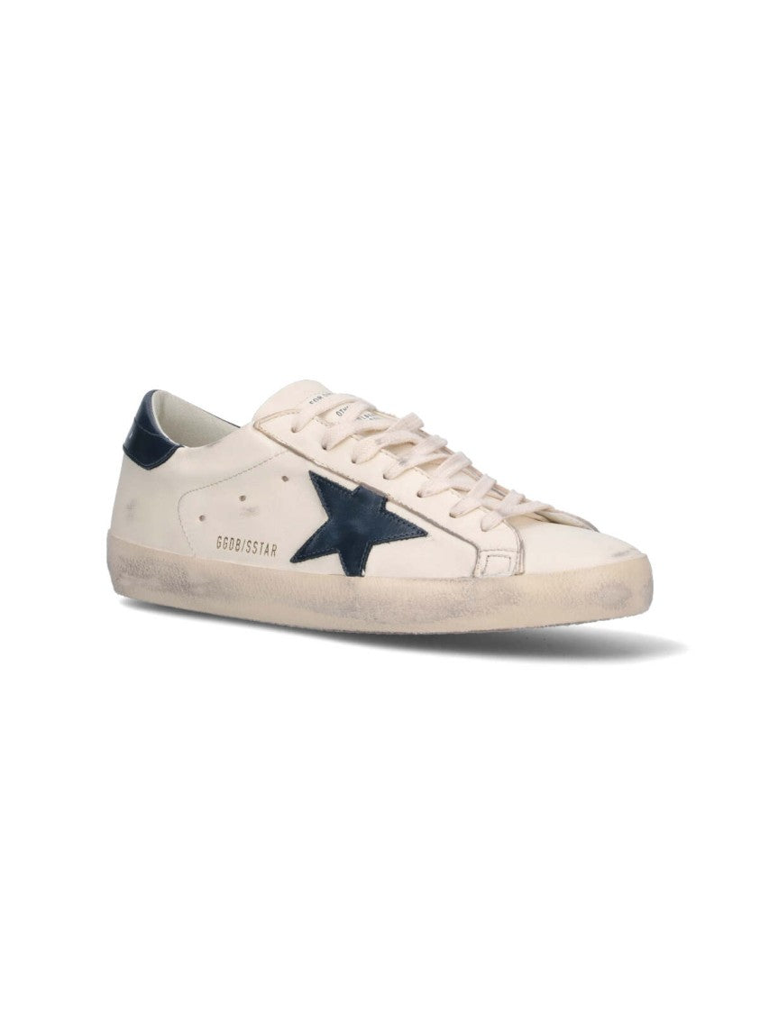 Golden Goose Low-Top Sneakers With Distressed White Leather Finish